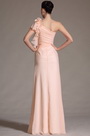 2014 Neu Rosa Ein-Schulter Abendkleid Prom Gown