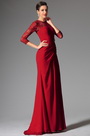 2014 Neu Rot Rund Ausschnitt Brautmutter Kleid
