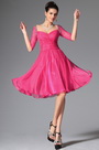 Hot Pink Sweetheart Beadings Cocktail Dress Party Dress