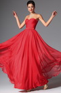 2014 Nouveauté Rouge Simple Bustier Décolleté Robe de Soirée/ Longue