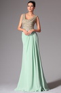 Cowl Neckline Evening Dress
