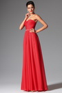 2014 Nouveauté Rouge Simple Bustier Décolleté Robe de Soirée/ Longue