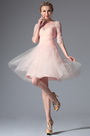2014 Neu Rosa Stilvoll Design Cocktail Kleid Party Kleid