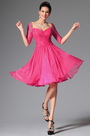Hot Pink Sweetheart Beadings Cocktail Dress Party Dress