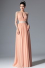 2014 Neu Pink Griechisch Ausschnitt Spitze Abendkleid