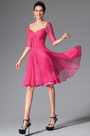 Hot Pink Sweetheart Beadings Cocktail Dress Party Dress