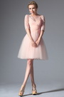 2014 Neu Rosa Stilvoll Design Cocktail Kleid Party Kleid