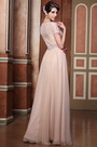 Elegante Ärmel Wunderschöne Ausschnitt Abendkleid Formales Gown