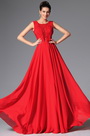 New Red Stylish Design Sleeveless Evening Prom Gown
