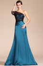 Chic Overlace A-line Evening Gown