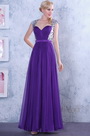 Stylish Sequined Shawl Sexy Open Back Prom Gown Evening Dress