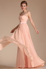 Simple Elegant Light Pink Strapless Evening Dress Bridesmaid Dress