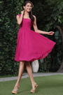 Simple Ruched One Shoulder Cocktail Dress Bridesmaid Dress