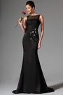 Black Sleeveless Overlace Long Formal Evening Dress