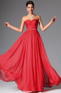 2014 Nouveauté Rouge Simple Bustier Décolleté Robe de Soirée/ Longue