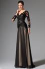 2014 Neu Schwarz Sexy V-ausschnitt Abendkleid Ballkleid