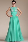 Graceful Round neckline Evening Gown