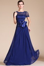 2014 Новое Темно-синее Круглого Выреза Платье для Матери Невесты