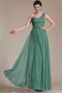 2014 Neu Grün Super Fabulous Ein Schulter Abendkleid Brautjungfer Kleid