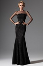 Black High Collar Mermaid Formal Evening Prom Gown