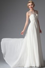 2014 Neu Weiß Ärmellos Abendkleid Hochzeit Kleid