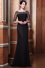 Graceful Half Sleeves Long Evening Gown Mother of the Bride Dress