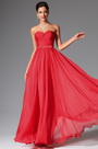 2014 Nouveauté Rouge Simple Bustier Décolleté Robe de Soirée/ Longue