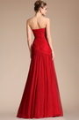 Graceful Red Strapless Evening Dress Prom Gown