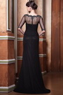 Graceful Half Sleeves Long Evening Gown Mother of the Bride Dress