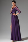 2014 Nouveauté Violette V-décolleté Robe de Soirée Robe Mère de Mariée
