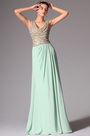 Cowl Neckline Evening Dress