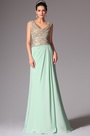 Cowl Neckline Evening Dress