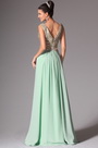 Cowl Neckline Evening Dress