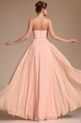 Simple Elegant Light Pink Strapless Evening Dress Bridesmaid Dress