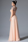 2014 Neu Rosa Kurz Ärmel Abendkleid