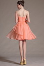 2014 Новое Простое без Рукава Оранжевое Коктейльное Платье для Подружек Невест
