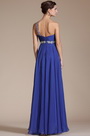 Blue One Shoulder Beadings Evening Dress/Bridesmaid Dress