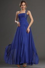 New Blue Single Shouder Prom Evening Dress Formal Gown
