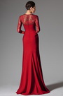 2014 Neu Rot Rund Ausschnitt Brautmutter Kleid