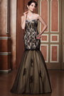 Elaborate Beaded Sweetheart Neck Floral Lace Graduation Dress Ball Gown