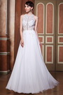 A-Line Halter Beaded Top Sexy Open Back Wedding Gown