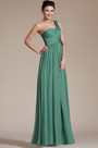 2014 Neu Grün Super Fabulous Ein Schulter Abendkleid Brautjungfer Kleid