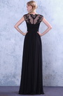 Beaded Lace Applique Long Evening Dress Formal Gown