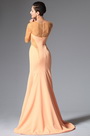 2014 Neu Orange Rund Ausschnitt Abendkleid