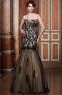 Elaborate Beaded Sweetheart Neck Floral Lace Graduation Dress Ball Gown