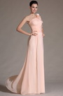 2014 Neu Rosa Ein-Schulter Abendkleid Prom Gown