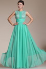 Graceful Round neckline Evening Gown