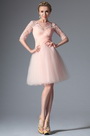 2014 Neu Rosa Stilvoll Design Cocktail Kleid Party Kleid