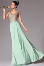 Cowl Neckline Evening Dress
