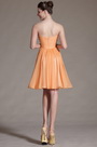 2014 Новое Оранжевое Простое Вырез в Форме Сердечка Платье для Подружек Невесты